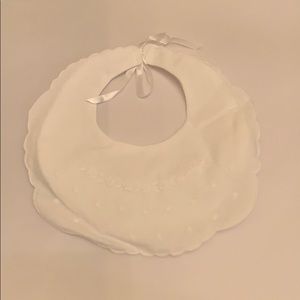 New embroidered with flower baby bib -61271